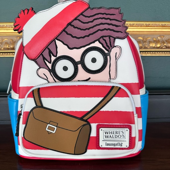 Loungefly‎ Red and White Where's Waldo Backpack